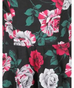 New In Hell Bunny Ruby Roses 50's Swing Dress Black