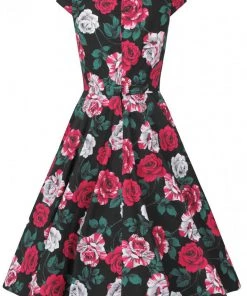 New In Hell Bunny Ruby Roses 50's Swing Dress Black