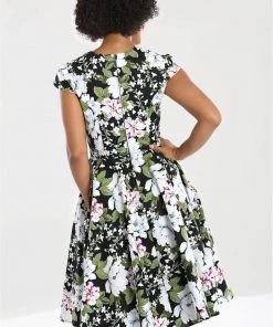 New In Hell Bunny Alba 50's Swing Dress Black