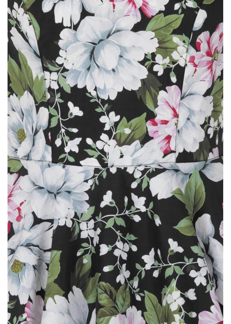 New In Hell Bunny Alba 50's Swing Dress Black