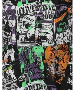 New In Hell Bunny Be Afraid Halloween 60's Mini Dress Multi