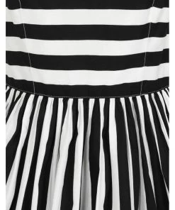 Hell Bunny Juno 50's Swing Dress Black White New In