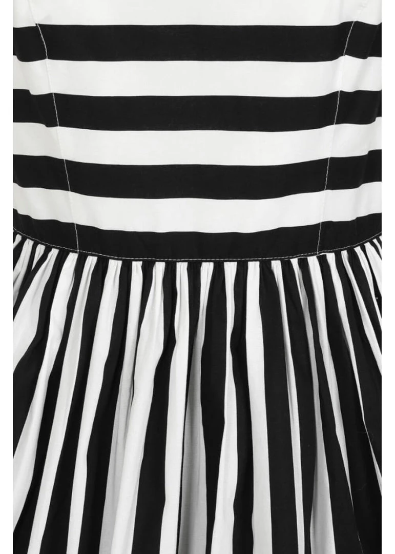 Hell Bunny Juno 50's Swing Dress Black White New In