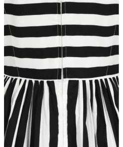 Hell Bunny Juno 50's Swing Dress Black White New In