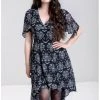 Hell Bunny Lost Whispers 70's Dress Black