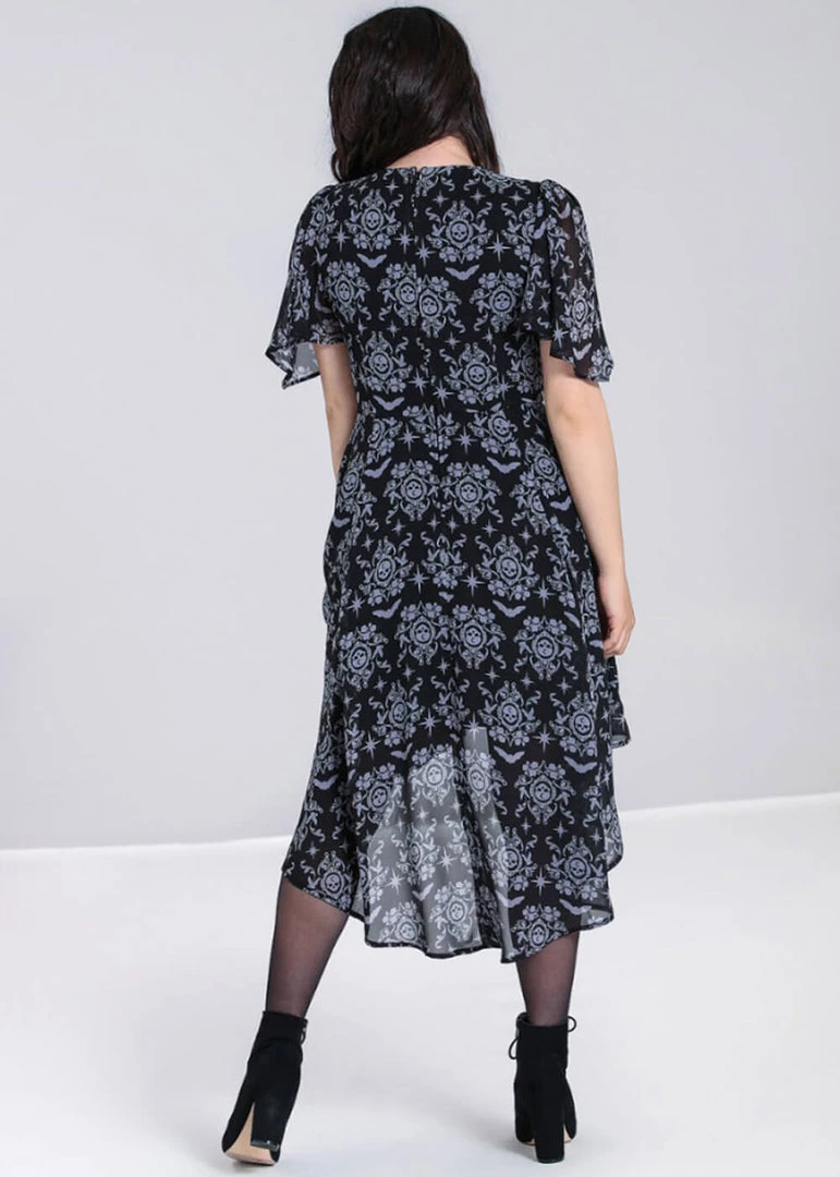 Hell Bunny Lost Whispers 70's Dress Black