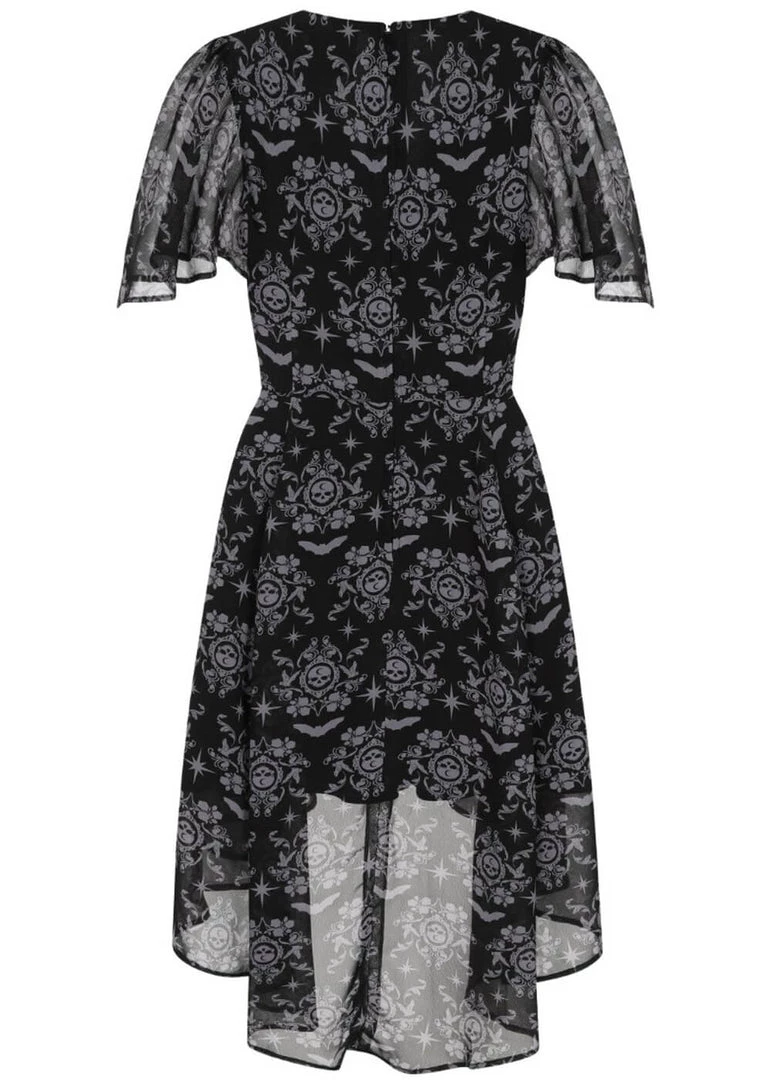 Hell Bunny Lost Whispers 70's Dress Black