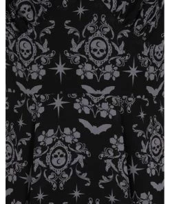 Hell Bunny Lost Whispers 70's Dress Black