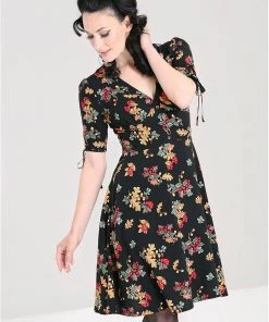 Hell Bunny Aurelia Mid 40's A-Line Dress Black