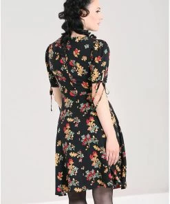 Hell Bunny Aurelia Mid 40's A-Line Dress Black