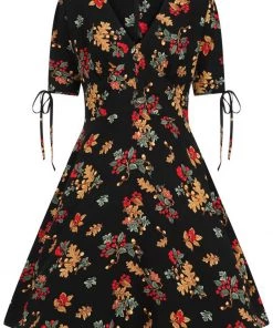 Hell Bunny Aurelia Mid 40's A-Line Dress Black