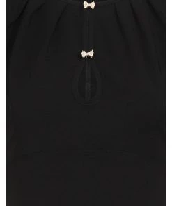 Hell Bunny Riley 40's Swing Dress Black New In