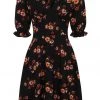 Hell Bunny Orla 40's Dress Black New In