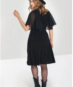 Hell Bunny Isabelle 70's Dress Black