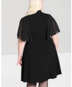 Hell Bunny Isabelle 70's Dress Black