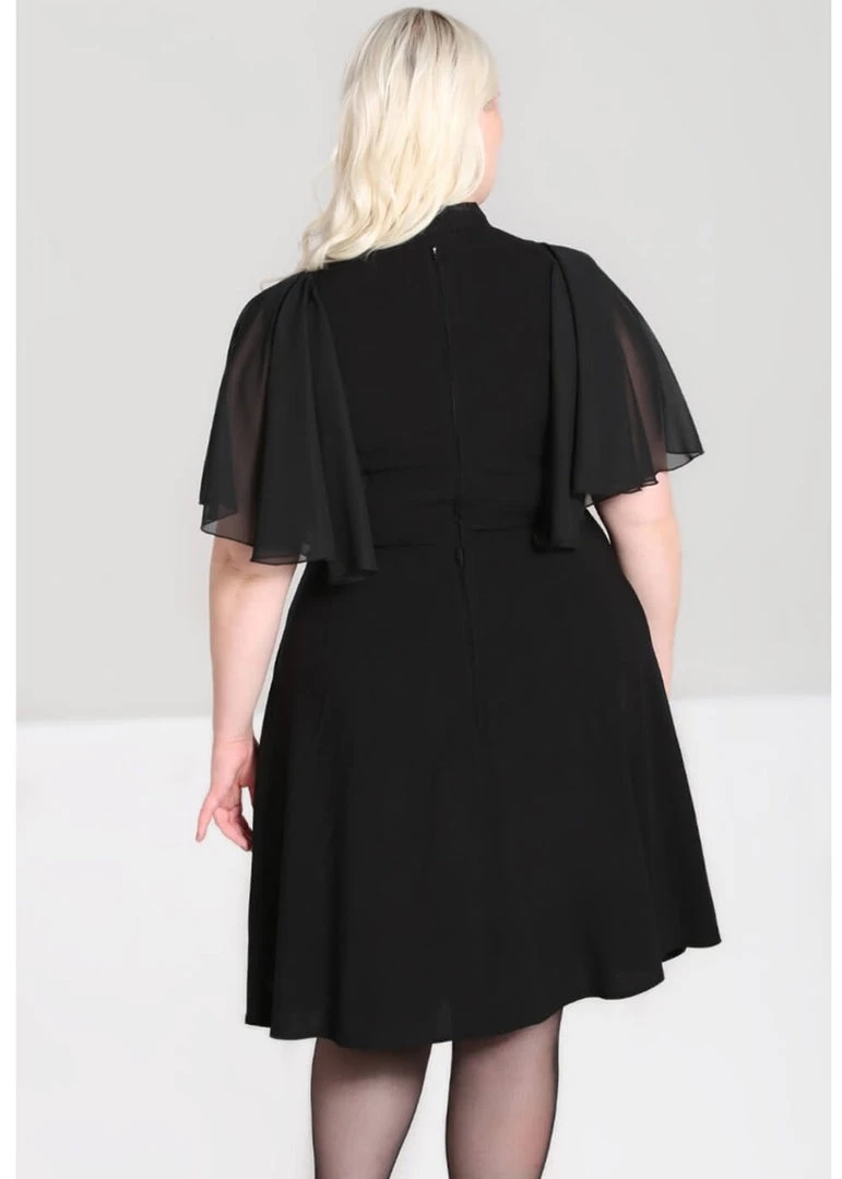 Hell Bunny Isabelle 70's Dress Black