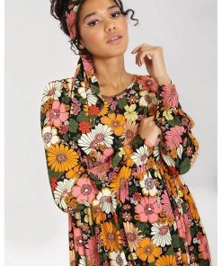 Hell Bunny Monique 70's Mini Dress Multi