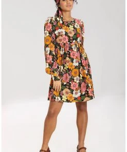Hell Bunny Monique 70's Mini Dress Multi