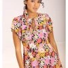 Hell Bunny Nadine Flower Power 60's Mini Dress Multi
