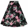 Hell Bunny Kalani 50's Swing Skirt Black
