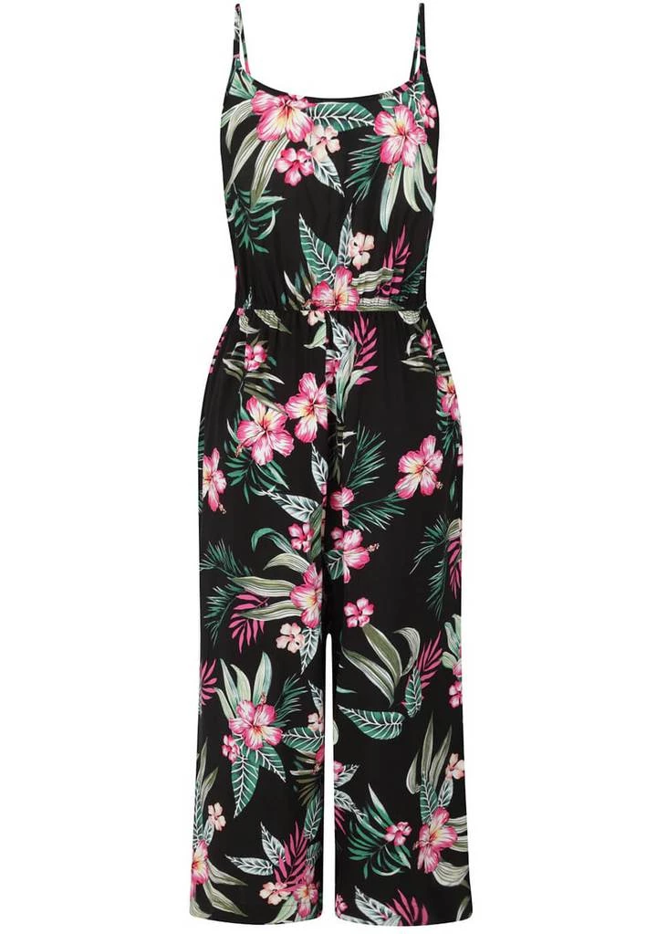 Hell Bunny Kalani 40's Jumpsuit Black New In