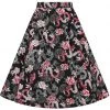 New In Hell Bunny Mushu Dragon 50's Swing Skirt Black