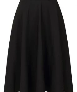 Hell Bunny Amelie 50's Swing Skirt Black New In
