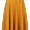 Hell Bunny Amelie 50's Swing Skirt Mustard