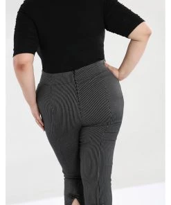 New In Hell Bunny Jack Bat Capri Trousers Black