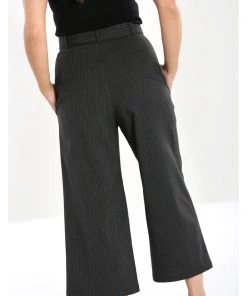 New In Hell Bunny Benny Culottes 60's Trousers Grey