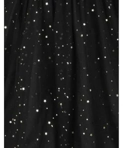 Hell Bunny Infinity Stars 50's Tulle Party Skirt Black