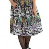 New In Hell Bunny Be Afraid Halloween 50's Swing Skirt Multi