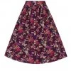 Hell Bunny Berry Crush 50's Swing Skirt Purple