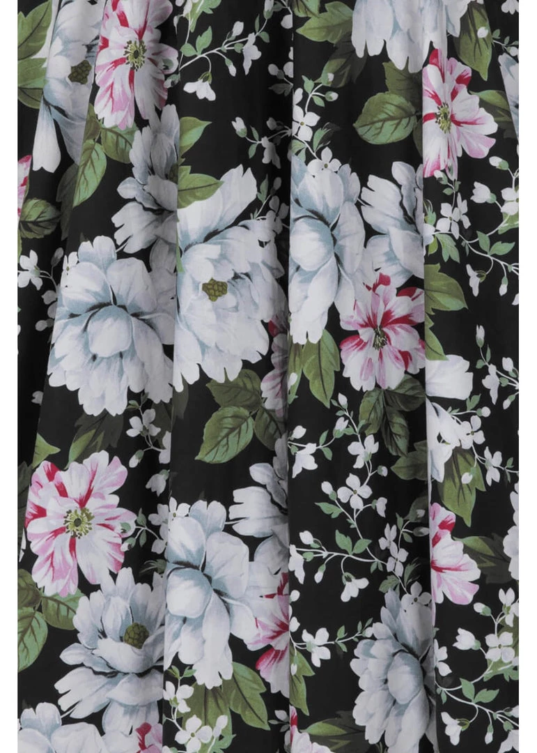 Hell Bunny Alba Swing Skirt Black New In