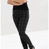 New In Hell Bunny Storm 80's Skinny Trousers Grey