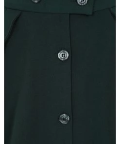 New In Hell Bunny Carlie 50's Swing Skirt Dark Green