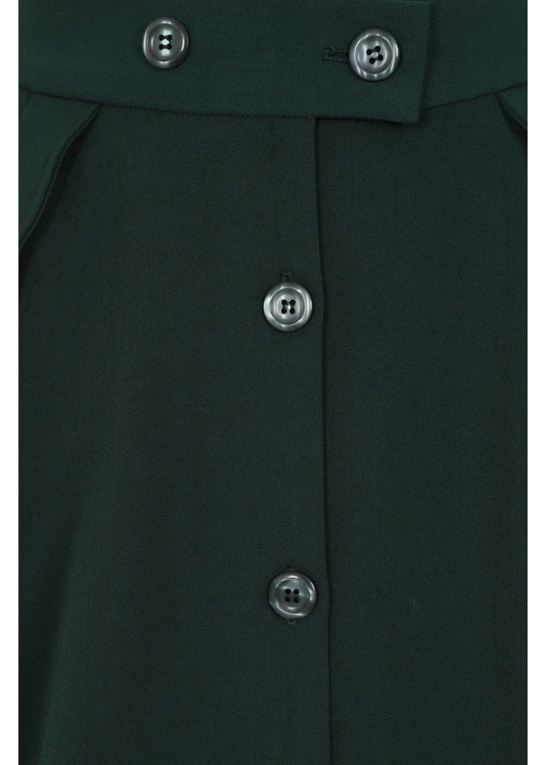 New In Hell Bunny Carlie 50's Swing Skirt Dark Green