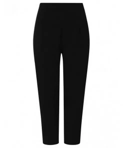 New In Hell Bunny Carlie 50's Cigarette Trousers Black