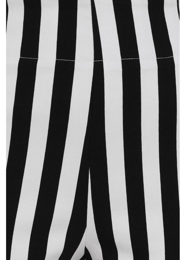 Hell Bunny Otho 60's Trousers Black White