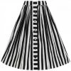 Hell Bunny Juno 50's Swing Skirt Black White New In