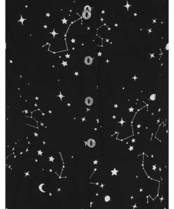 New In Hell Bunny Zodiac 70's Jumpsuit Black