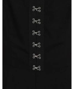 Hell Bunny Tabitha 80's Jumpsuit Black