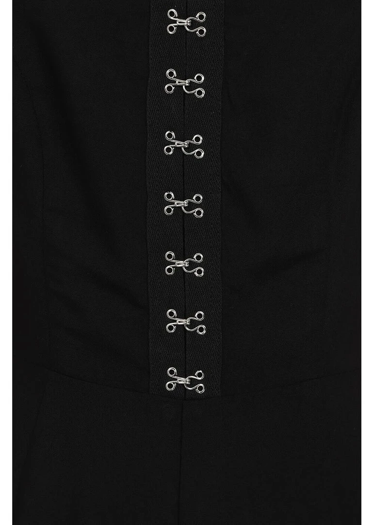 Hell Bunny Tabitha 80's Jumpsuit Black