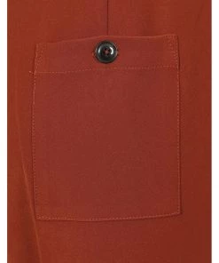 Hell Bunny Ginger 40's Swing Trousers Brown New In