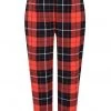 Hell Bunny Clementine Tartan 60's Trousers Orange New In
