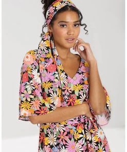 Hell Bunny Nadine 60's Jumpsuit Multi Colour
