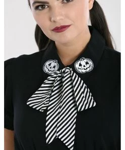 New In Hell Bunny Skelli Skull 40's Blouse Black