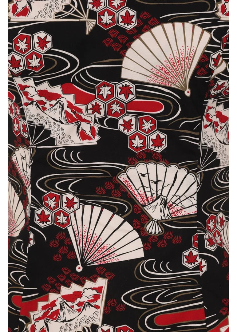 Hell Bunny Lanah Fan 50's Top Black