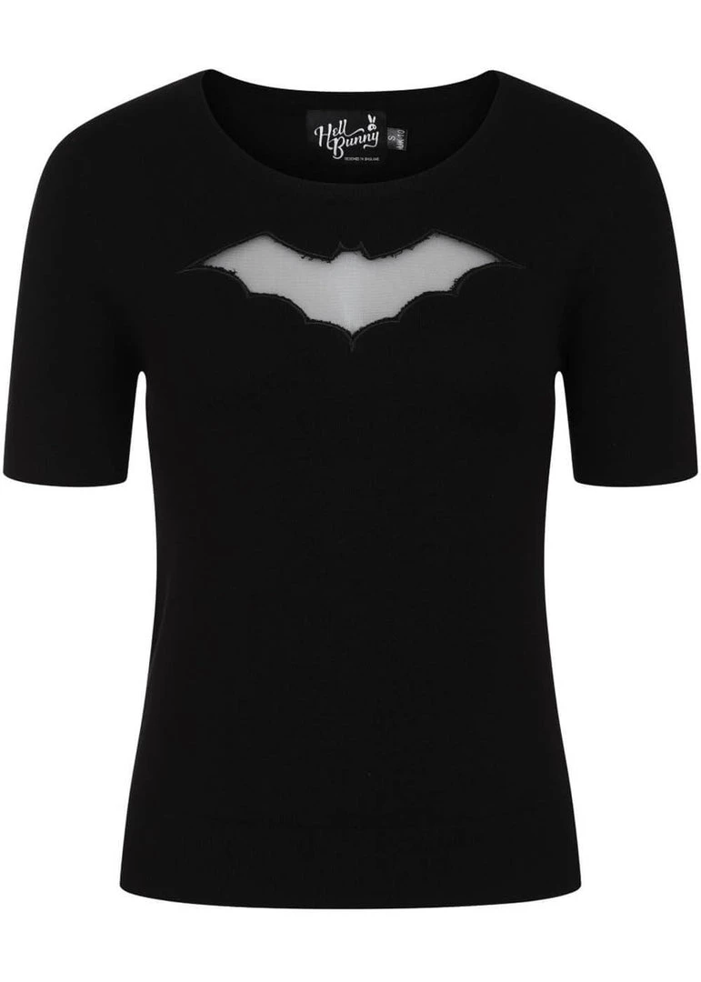 Hell Bunny Bat Top Black New In