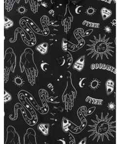 New In Hell Bunny Hello Goodbye Ouija Shirt Black